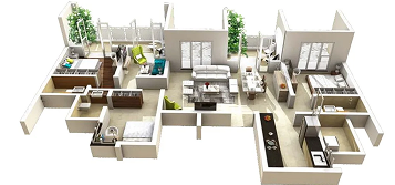2BHK Floor Plan
