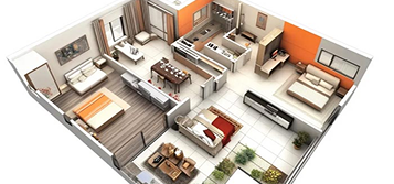 3BHK Floor Plan