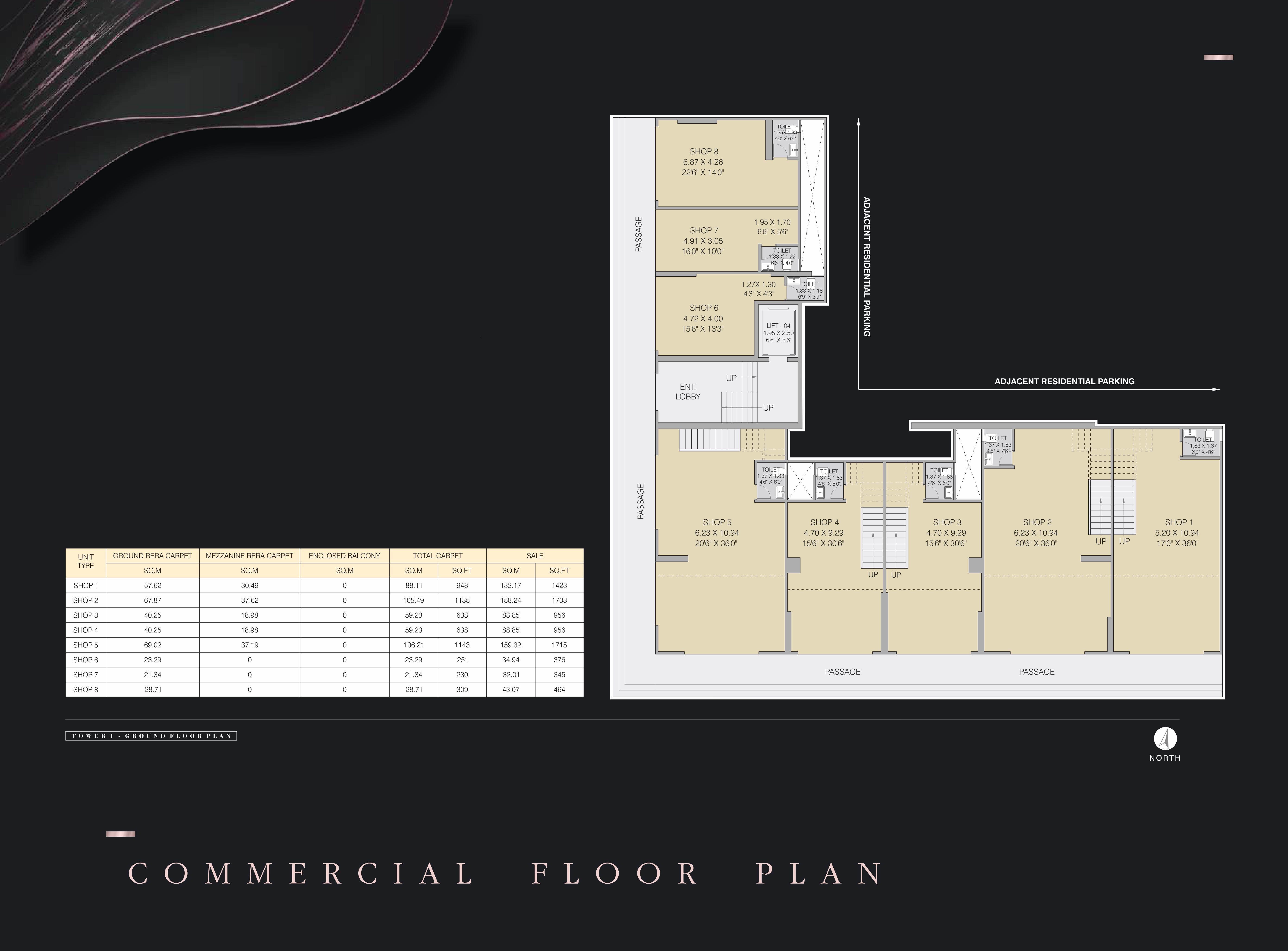 2BHK Floor Plan