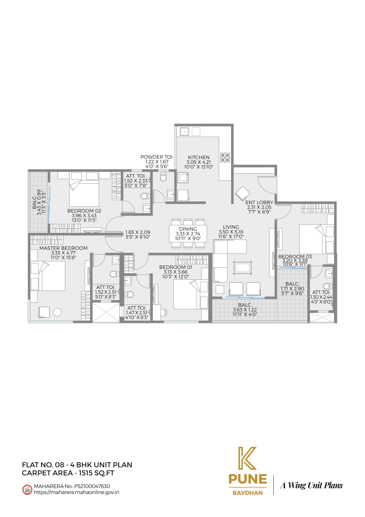 4BHK Floor Plan