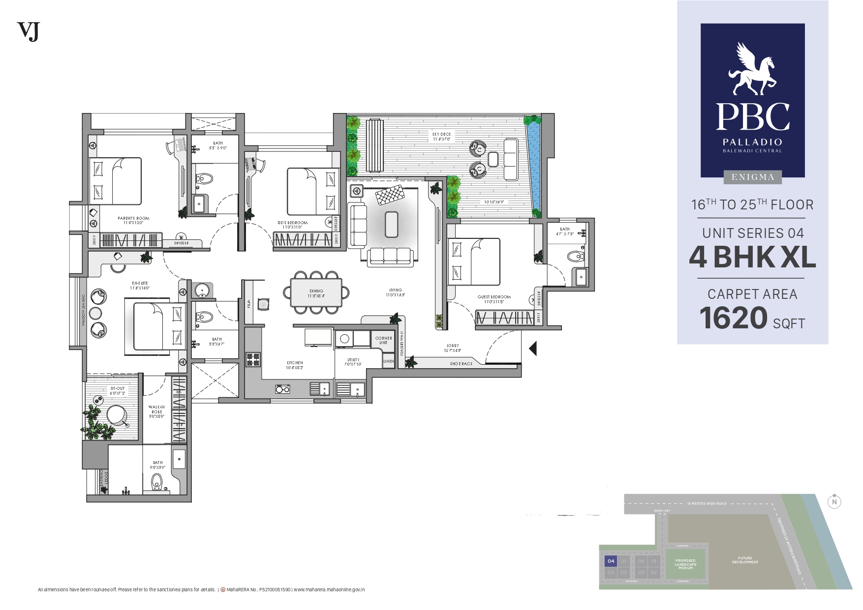 4BHK XL Floor Plan