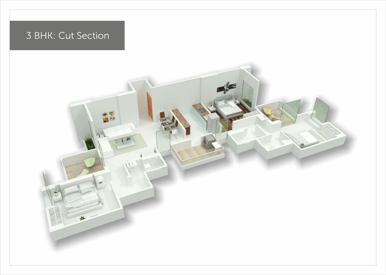 3BHK Floor Plan